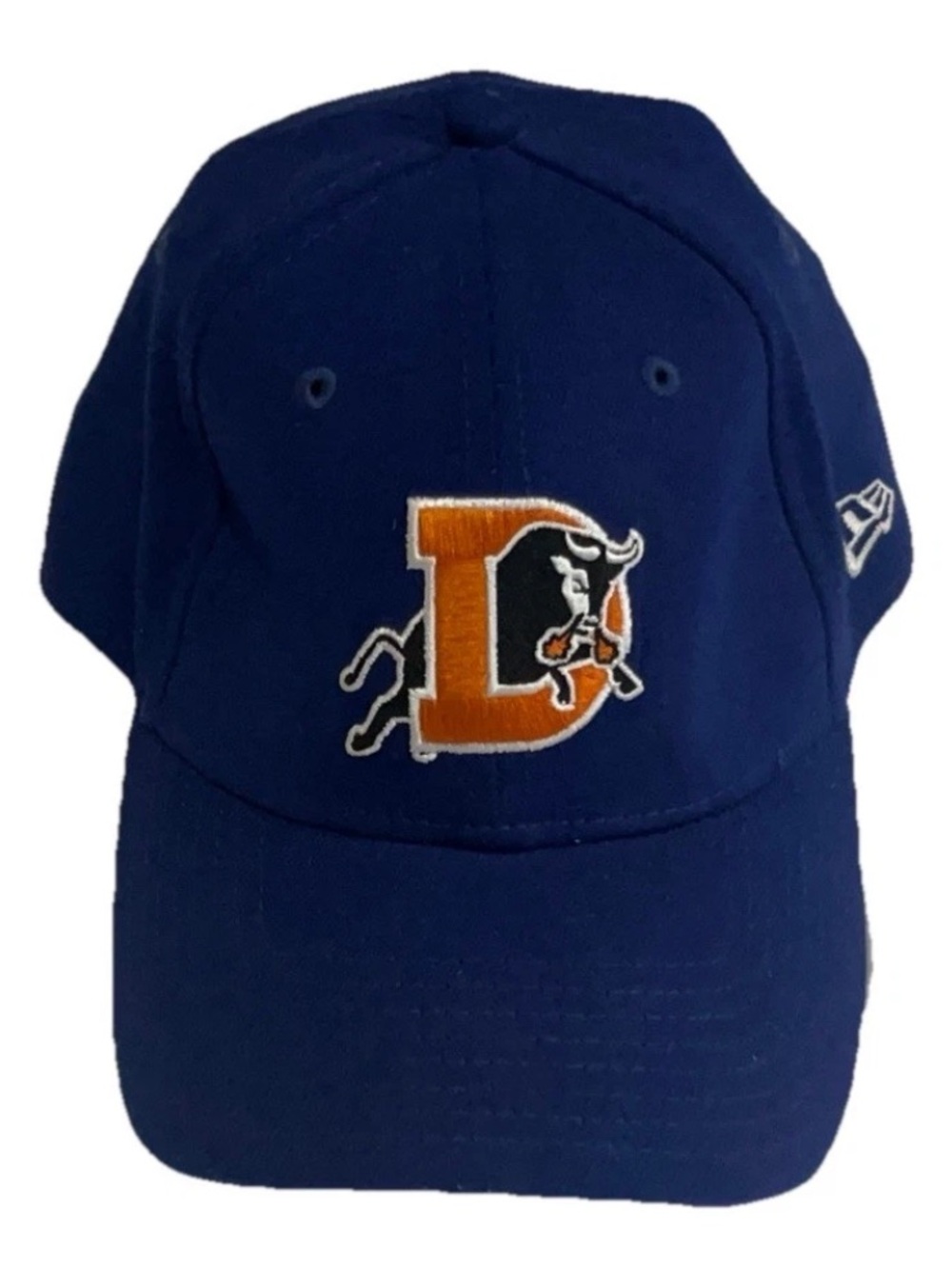 Durham Bulls Logo Fitted Small/Medium New Era Blue Adult Hat RARE